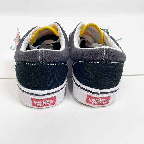 VANS Womens Tri-Tone Shoes US 5 Black Gray Yellow ComfyCush Era Unisex NWOB - Picture 10 of 12